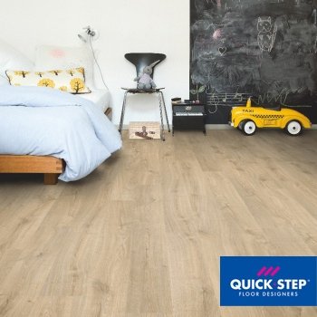 Ламинат Quick step Eligna Дуб светлый натуральный промасленный 32кл. Фаска:нет зам.Uniclic