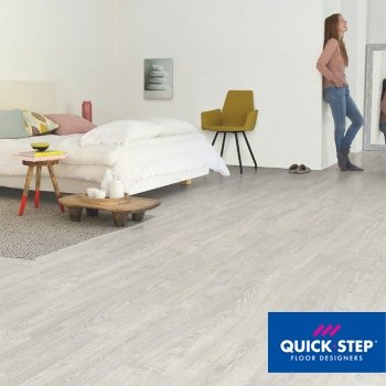 Ламинат Quick step Impressive Ultra Дуб фантазийный светло-серый 33кл. Фаска:4V зам.Uniclick