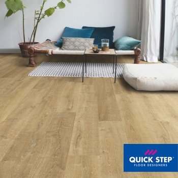 Ламинат Quick step Eligna Дуб природный натуральный 32кл. Фаска:нет зам.Uniclic
